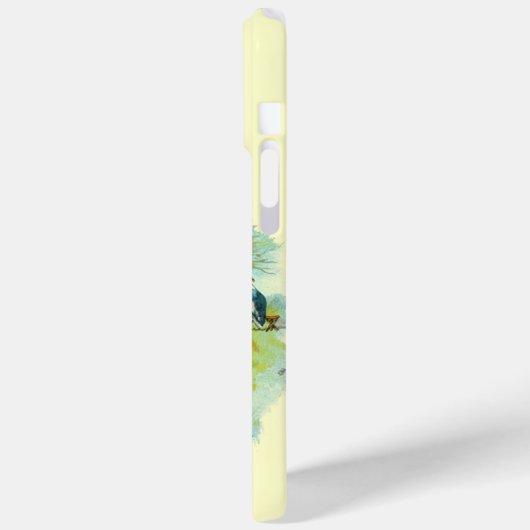 Coques Case-Mate iPhone MONOGRAMME DE PÊCHE, crème (Verso / Gauche)