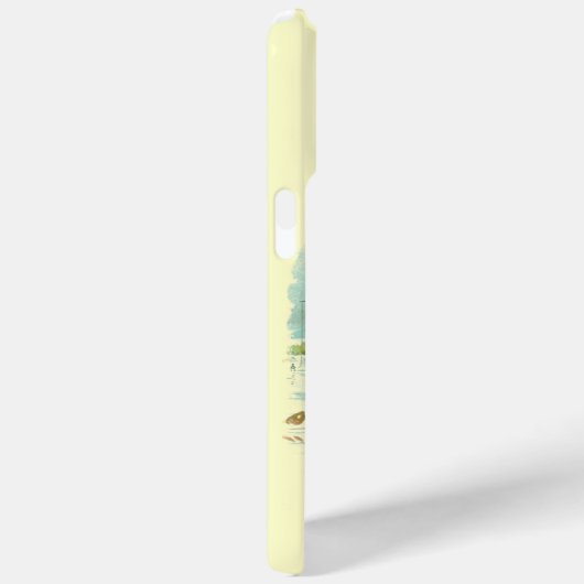 Coques Case-Mate iPhone MONOGRAMME DE PÊCHE, crème (Verso / Droite)