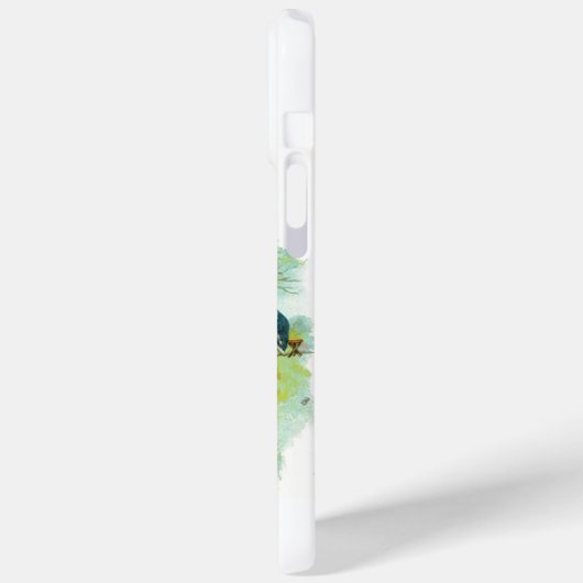 Coques Case-Mate iPhone MONOGRAMME DE PÊCHE M. PELICAN, blanc (Verso / Gauche)