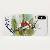 Coques Case-Mate iPhone MONOGRAMME DE PÊCHE M. PELICAN, blanc (Dos (Horizontal))