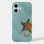 Coques Case-Mate iPhone Monogramme de plage de Starfish (Verso)