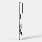 Coques Case-Mate iPhone Monogramme de Pleine lune de faucon (Verso / Droite)