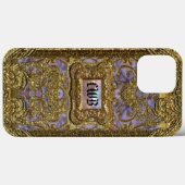 Coques Case-Mate iPhone Monogramme de protection victorien de Bexley (Verso (horizontal))