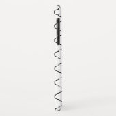 Coques Case-Mate iPhone Monogramme de Quatrefoil Marocain Noir & Blanc Sim (Dos/Gauche)