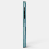 Coques Case-Mate iPhone Monogramme de rayonnement Turquoise léger HAMbWG (Dos/Gauche)