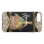 Coques Case-Mate iPhone Monogramme de rococos de Salon de Liquid VII (Dos (Horizontal))