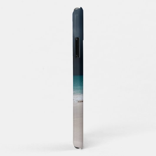 Coques Case-Mate iPhone Monogramme de sable de plage tropicale (Dos/Droite)