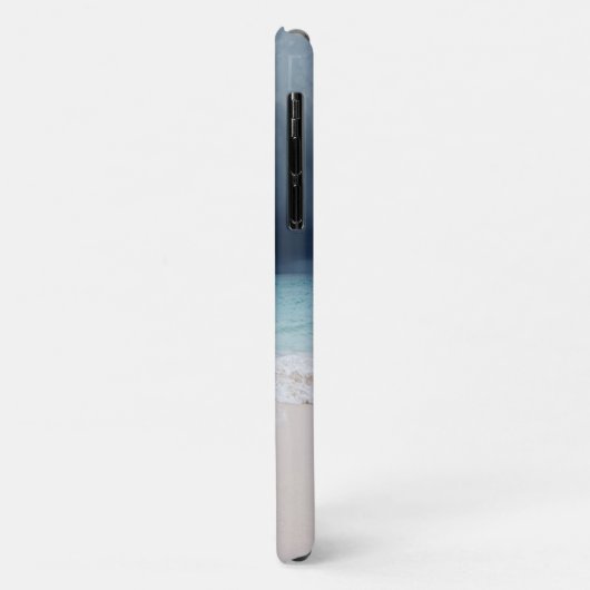 Coques Case-Mate iPhone Monogramme de sable de plage tropicale (Dos/Gauche)