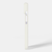 Coques Case-Mate iPhone Monogramme de script ivoire moderne (Verso / Gauche)