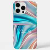 Coques Case-Mate iPhone Monogramme de soie de luxe (Verso)