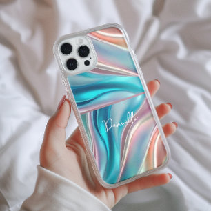 Coques iPhone 16 Pro Max Monogramme de soie de luxe