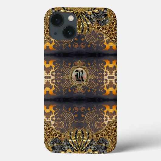 Coques Case-Mate iPhone Monogramme de style baroque Morjianae (Verso)