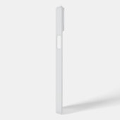 Coques Case-Mate iPhone Monogramme de style moderne gris clair or (Verso / Droite)