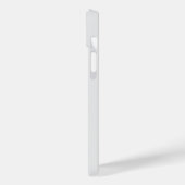 Coques Case-Mate iPhone Monogramme de style moderne gris clair or (Verso / Gauche)