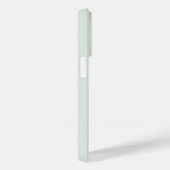 Coques Case-Mate iPhone Monogramme de style moderne vert sauge or (Verso / Droite)