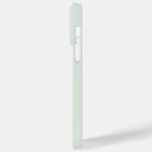 Coques Case-Mate iPhone Monogramme de style moderne vert sauge or (Verso / Gauche)