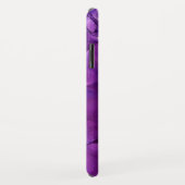 Coques Case-Mate iPhone Monogramme de texture d'encre alcoolique violet ul (Dos/Droite)
