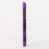 Coques Case-Mate iPhone Monogramme de texture d'encre alcoolique violet ul (Dos/Gauche)
