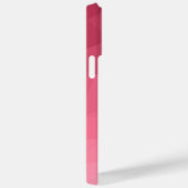 Coques Case-Mate iPhone Monogramme dégradé rose géométrique en maille (Verso / Droite)