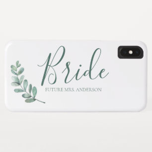 Case-Mate iPhone Case Monogramme d'élégante mariée à la menthe