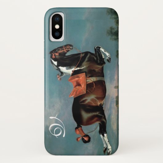 Coques Case-Mate iPhone Monogramme d'élevage du Cheval Piebald "Cehero" (Dos)
