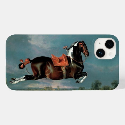 Coques Case-Mate iPhone Monogramme d'élevage du Cheval Piebald "Cehero" (Verso (horizontal))