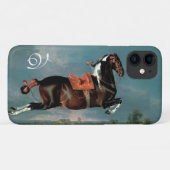 Coques Case-Mate iPhone Monogramme d'élevage du Cheval Piebald "Cehero" (Dos (Horizontal))