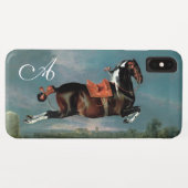 Coques Case-Mate iPhone Monogramme d'élevage du Cheval Piebald "Cehero" (Dos (Horizontal))