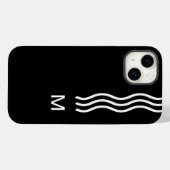 Coques Case-Mate iPhone Monogramme d'entreprise cool Hommes Moderne (Verso (horizontal))
