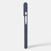Coques Case-Mate iPhone Monogramme déplaisant avec collision orange sur bl (Verso / Gauche)