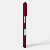 Coques Case-Mate iPhone Monogramme déplaisant rouge sur rouge (Verso / Droite)