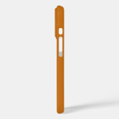 Coques Case-Mate iPhone Monogramme déplaisant vert toxique sur orange (Verso / Gauche)