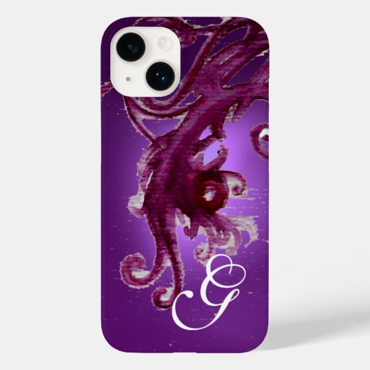 COQUES Case-Mate iPhone MONOGRAMME DES BERIÈRES ROUGES ET DES ÉPILES FLORA (Verso)