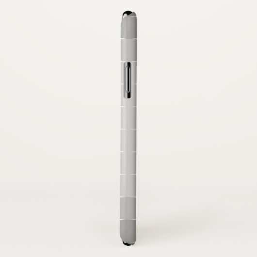 Coques Case-Mate iPhone Monogramme des cercles gris modernes (Dos/Droite)