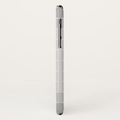 Coques Case-Mate iPhone Monogramme des cercles gris modernes (Dos/Gauche)