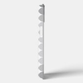 Coques Case-Mate iPhone Monogramme des cercles gris modernes (Verso / Droite)