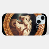 Coques Case-Mate iPhone Monogramme des Chevaux Chariot de Pharaon (Verso (horizontal))
