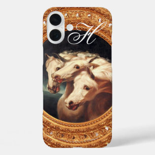Coques iPhone 16 Plus Monogramme des Chevaux Chariot de Pharaon