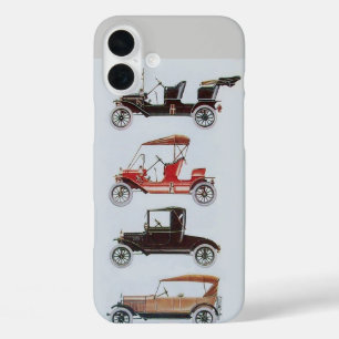 iPhone 16 PLUS CASE MONOGRAMME DES VOITURES CLASSIQUES AUTOMOBILES