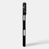 Coques Case-Mate iPhone Monogramme d'étincelle à Parties scintillant noire (Verso / Droite)