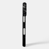 Coques Case-Mate iPhone Monogramme d'étincelle à Parties scintillant noire (Verso / Droite)