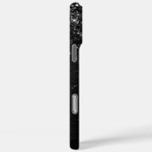 Coques Case-Mate iPhone Monogramme d'étincelle à Parties scintillant noire (Verso / Droite)