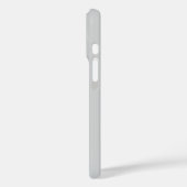 Coques Case-Mate iPhone Monogramme deux tons moderne noir et gris (Verso / Gauche)