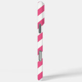 Coques Case-Mate iPhone Monogramme Diagonale rose (Verso / Droite)