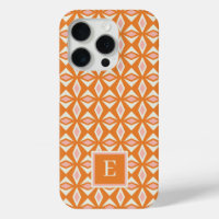 Monogramme diamant rose orange blush