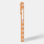 Coques Case-Mate iPhone Monogramme diamant rose orange blush (Verso / Gauche)
