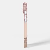 Coques Case-Mate iPhone Monogramme Diamants Cuivre Tendance (Verso / Gauche)