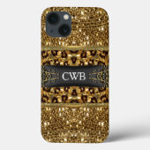 Coques Case-Mate iPhone Monogramme Digloos Chettah (Verso)