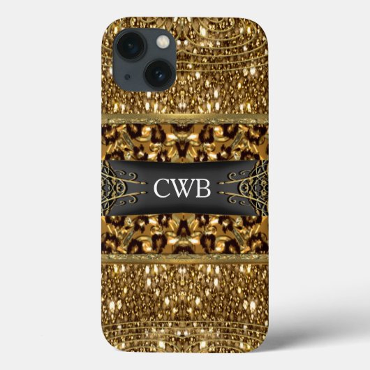 Coques Case-Mate iPhone Monogramme Digloos Chettah (Verso)