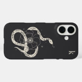 Coques Case-Mate iPhone Monogramme d'illustration de serpent botanique mys (Verso (horizontal))